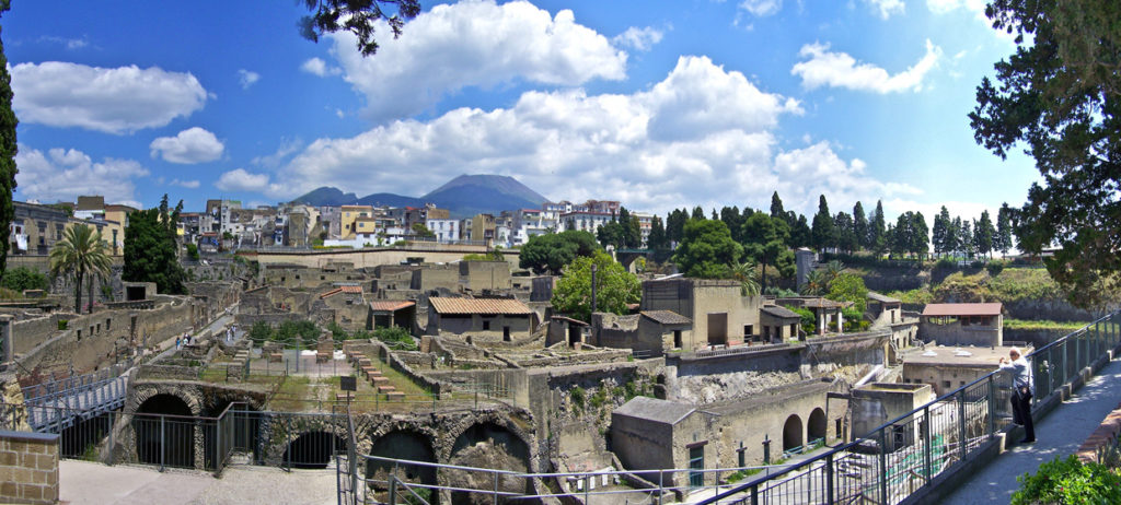 Visite privée de Pompéi, d'Herculanum et du Vésuve au départ de Naples
