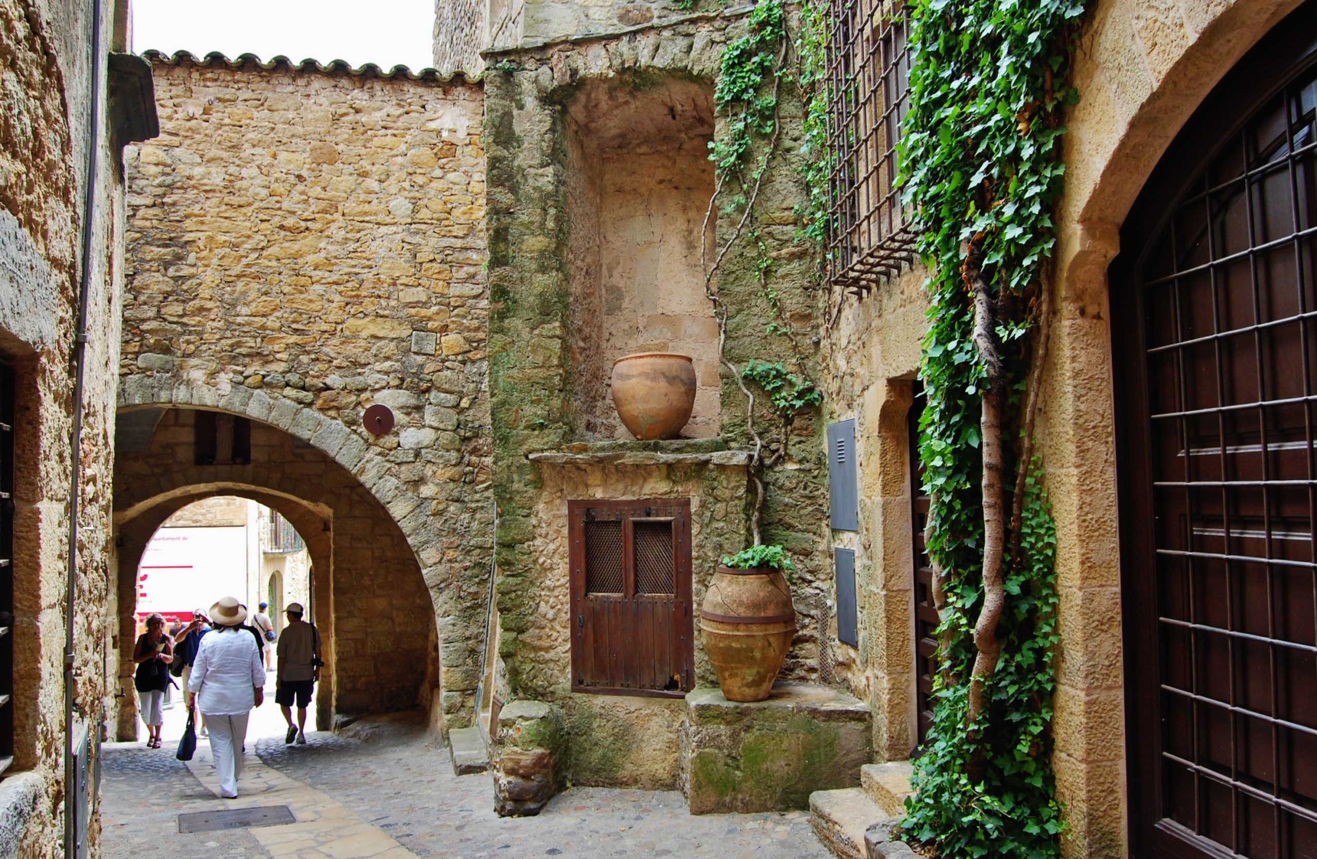 Medieval village private route from Barcelona; Besalu Spain