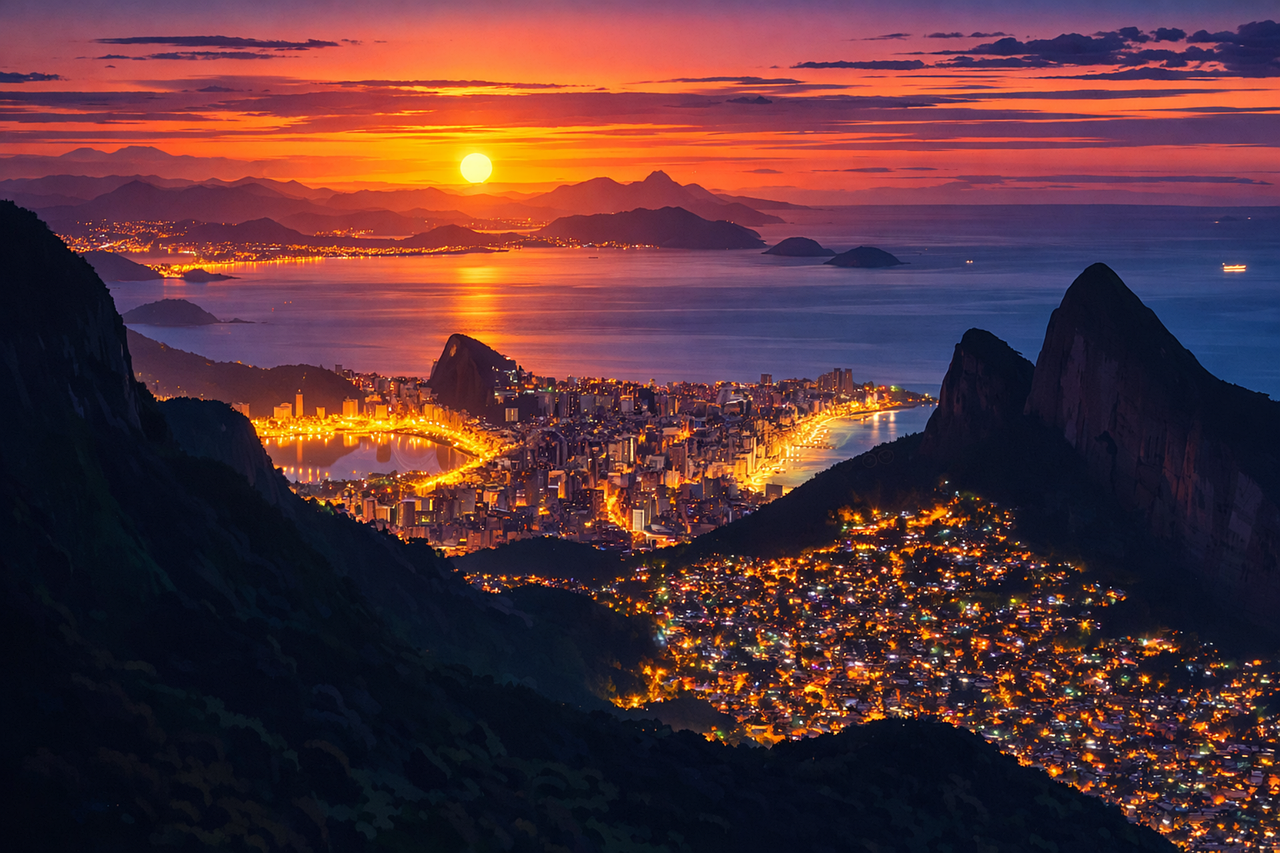 Visite nocturne privée à pied de Rio de Janeiro