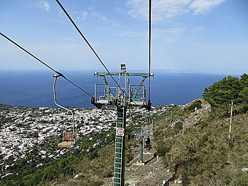 Vista desde el monte Solaro, Anacapri